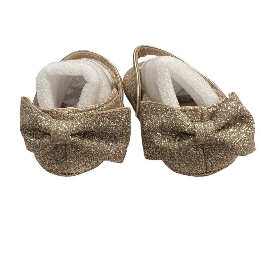 Felix & Flora Gold Sparkle Baby Shoes Size 18-24 Mo NWT - Picture 4 of 11